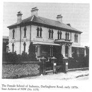 The Female School of Industry, Darlinghurst Road, early 1870s